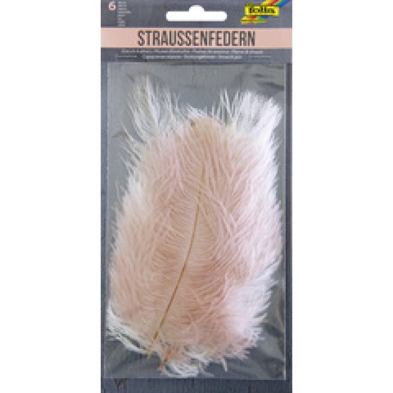 folia Plumes d'autruche, longueur : env. 170 mm, assorti