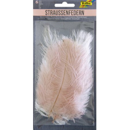 folia Plumes d'autruche, longueur : env. 170 mm, assorti