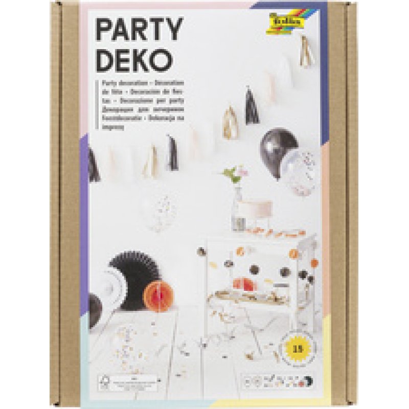 folia Box déco pour fête "Adults", 15 pièces