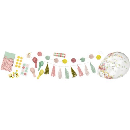 folia Box déco pour fête "Girls", 41 pièces