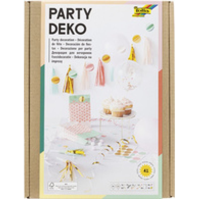 folia Box déco pour fête "Girls", 41 pièces