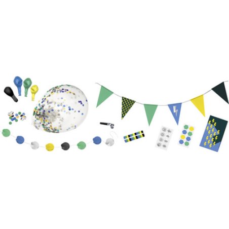 folia Box déco pour fête "Boys", 41 pièces