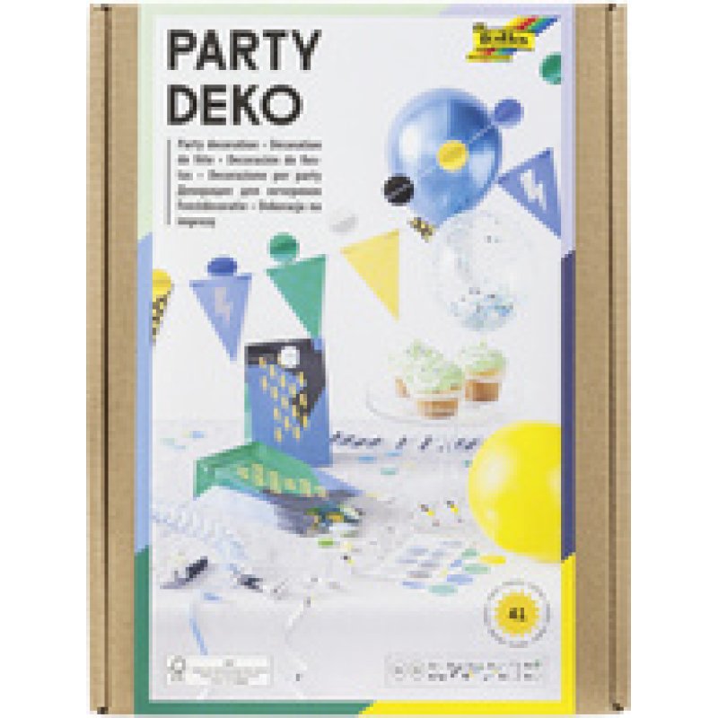 folia Box déco pour fête "Boys", 41 pièces