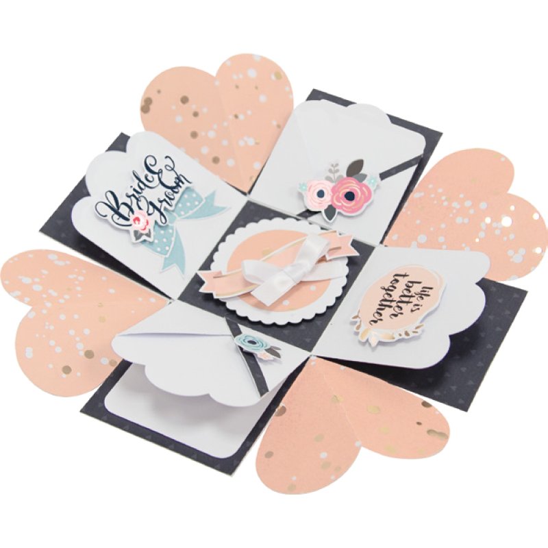 folia Explosion Box - kit d'activités manuelles "Romantic"