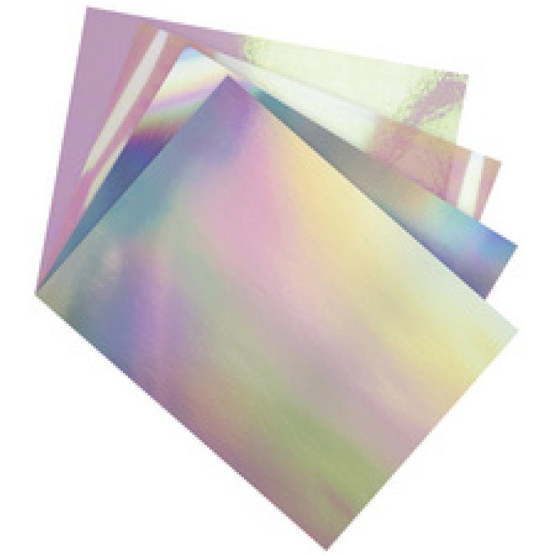 folia Assortiment de papier irisé, 250 x 350 mm