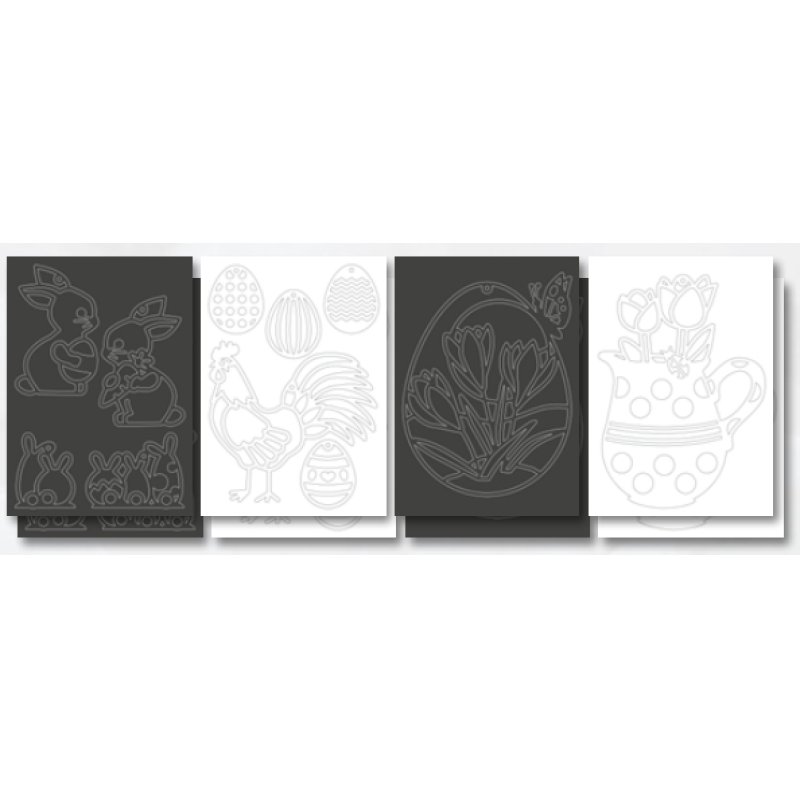 Folia 23821 stencil Black, White Art stencil