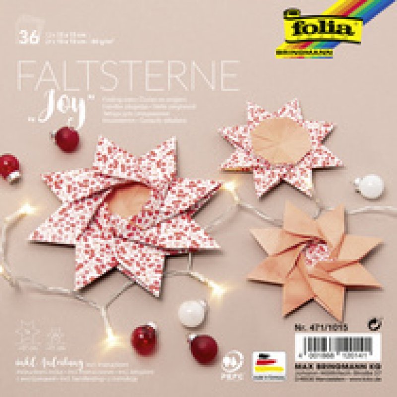 folia Set d'étoiles à plier "Joy" (technique Meissner)
