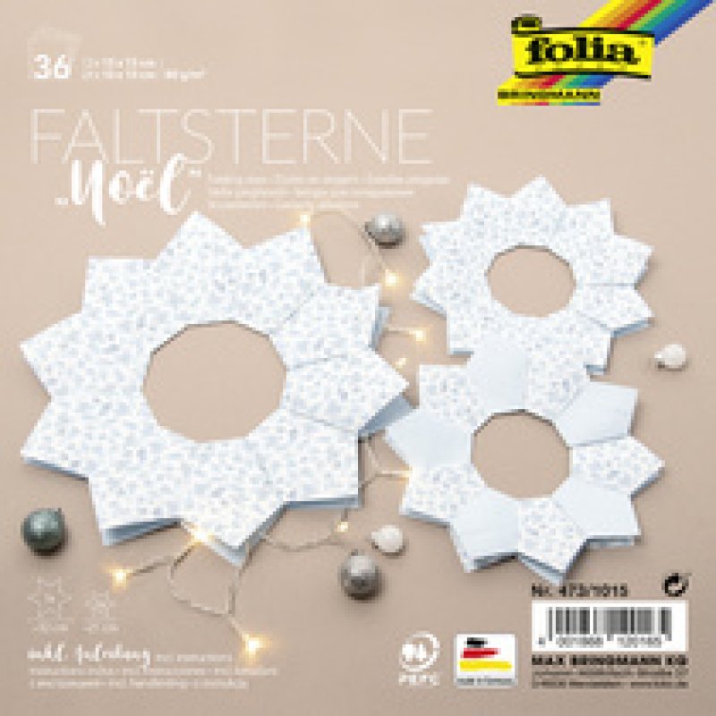 folia Set d'étoiles à plier "Merry" (technique Meissner)