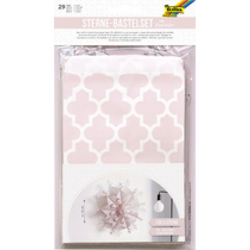 folia Set de création d'étoiles, rose / blanc