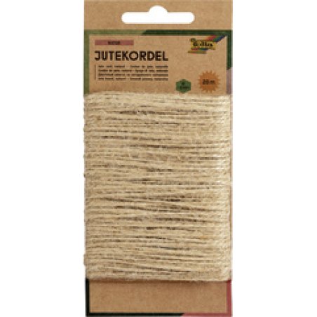 folia Cordon de jute, 20 m, naturel