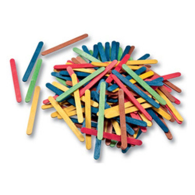 folia Bâtonnets en bois "Pastel", longueur : 114 mm, pastel