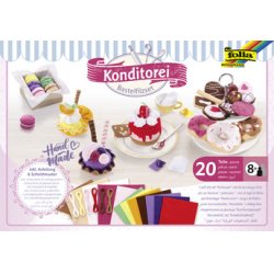 folia Kit pour bricolage en feutrine "Konditorei", assorti