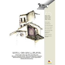 folia Bloc aquarelle pour l'école, rugueux, A3, blanc