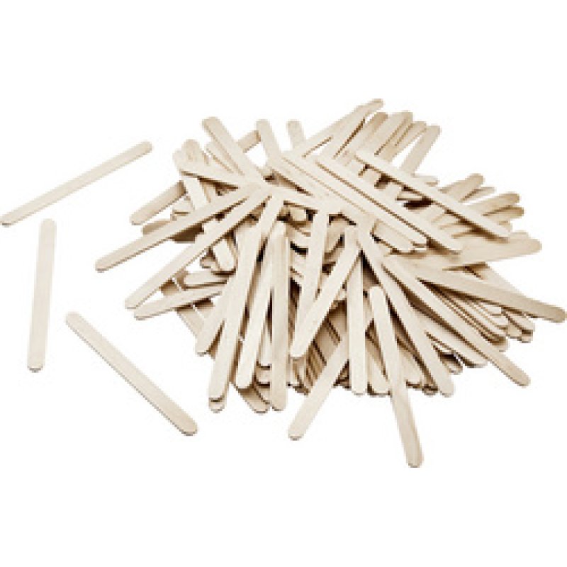folia Bâtonnets en bois, longueur : 114 mm, naturel
