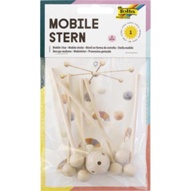 folia Mobile étoile en bois