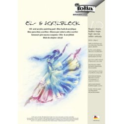 folia Bloc huile et acrylique, A3, 290 g/m2, 10 feuilles