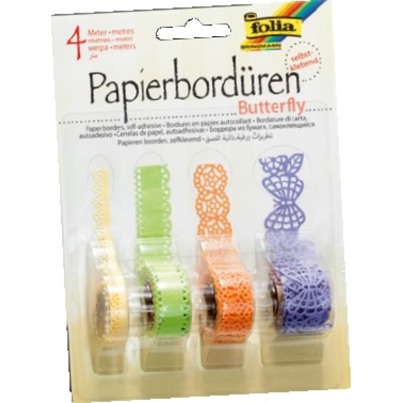 Folia 13 805 craft tape 1 m Blue, Green, Orange, Yellow