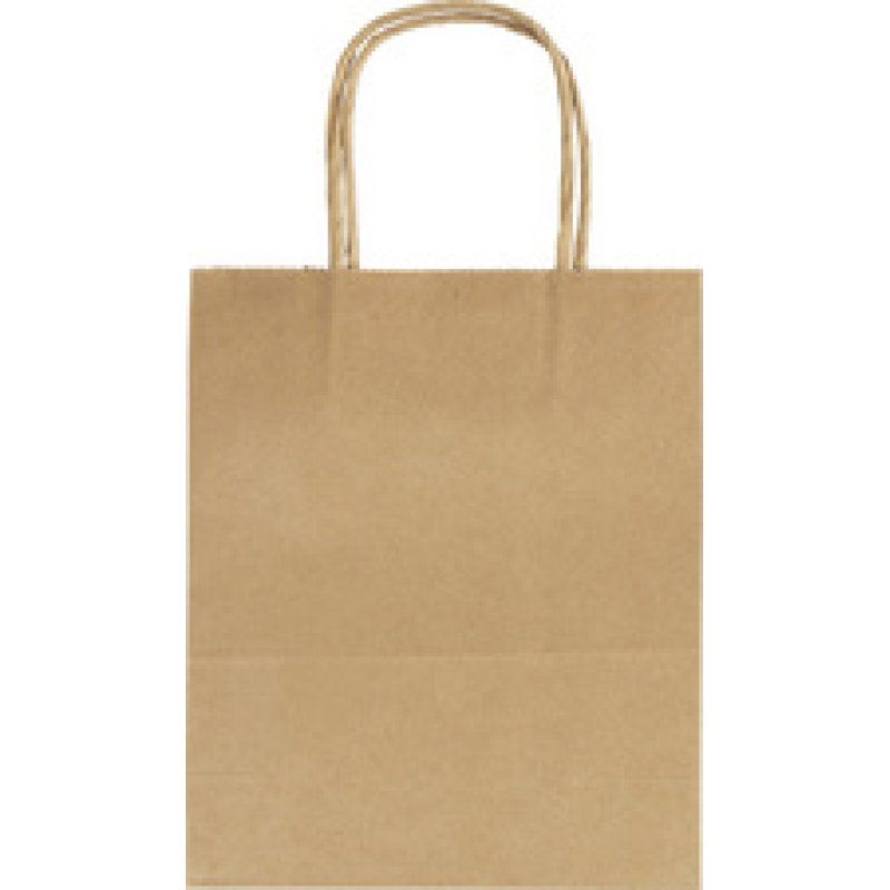 folia Sac en papier kraft, 125 x 50 x 150mm, naturel