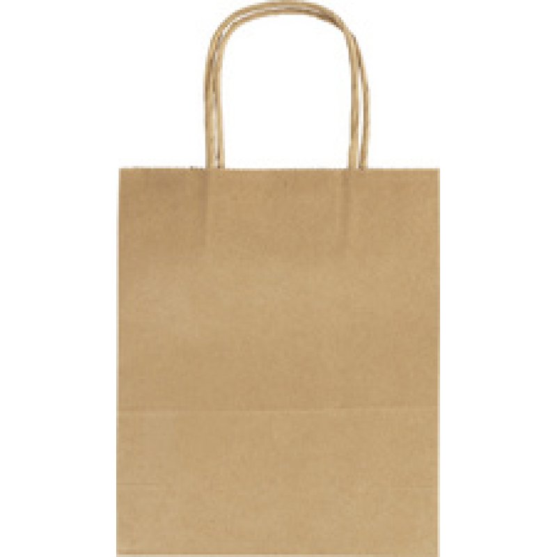 folia Sac en papier kraft, 125 x 50 x 150 mm, blanc