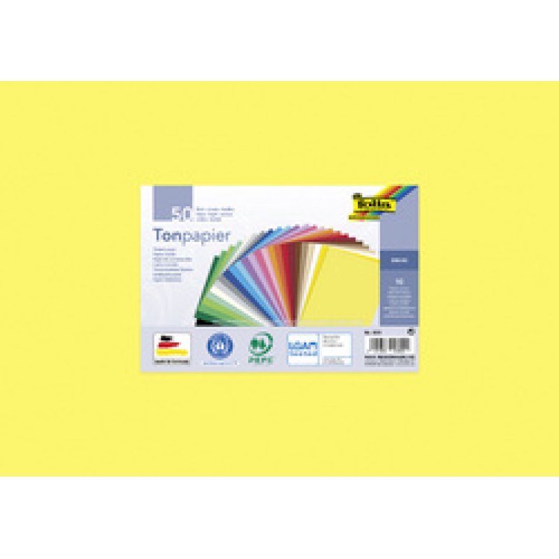 folia Papier de couleur, A3, 130 g/m2, couleurs assorties