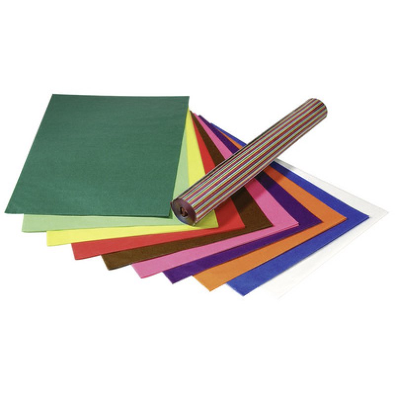 folia Papier transparent, (l)700 mmx(L)1 m, 42 g/m2, assorti