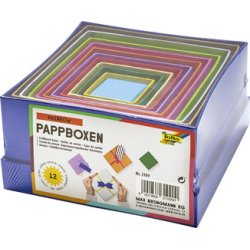 folia Boîte cadeau "Coeur", tailles/couleurs assorties