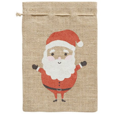 folia Sac en toile de jute "Père Noël", (L)170 x (H)250 mm