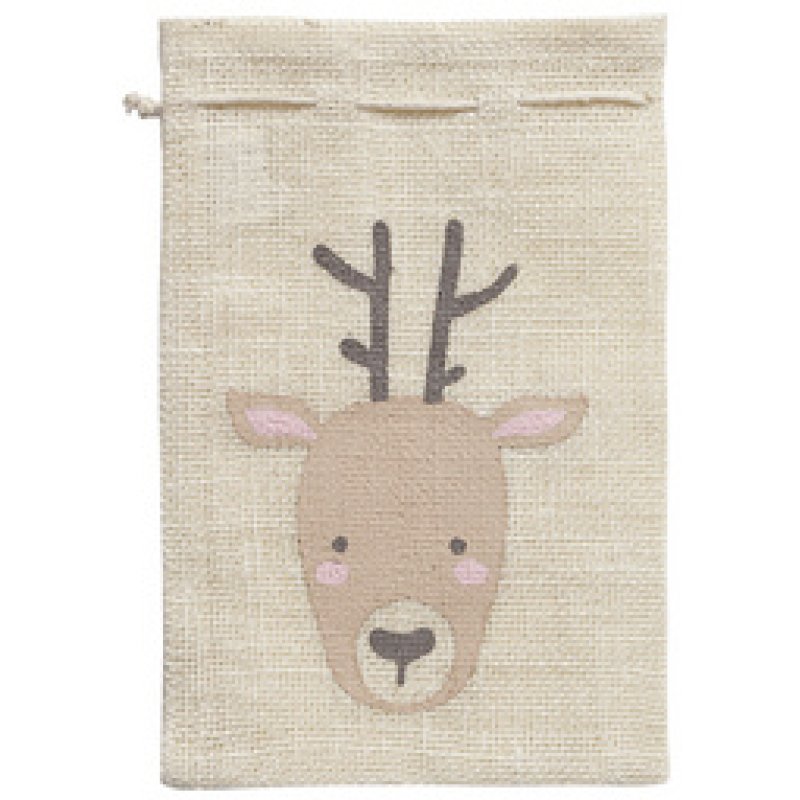 folia Sac en toile de jute "Renne", (L)170 x (H) 250 mm