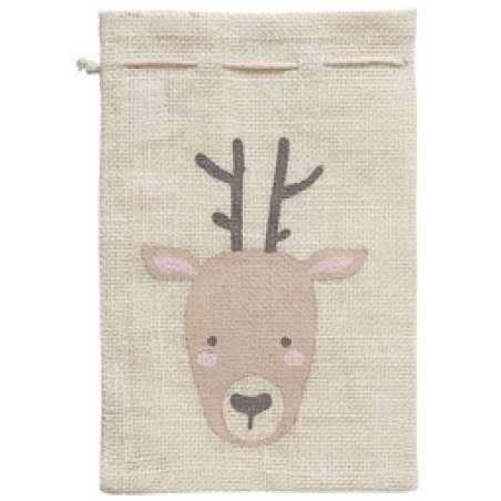 folia Sac en toile de jute "Renne", (L)170 x (H) 250 mm