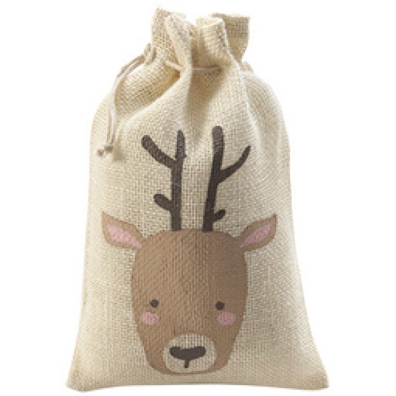 folia Sac en toile de jute "Renne", (L)170 x (H) 250 mm