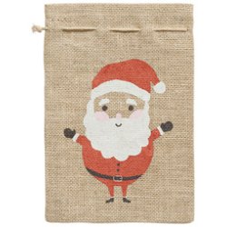 folia Sac en toile de jute "Père Noël", (L)350 x (H)500 mm