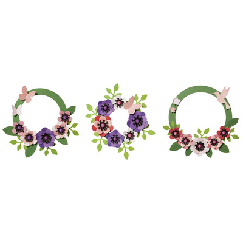 folia Kit de couronne de fleurs, pour 3 couronnes