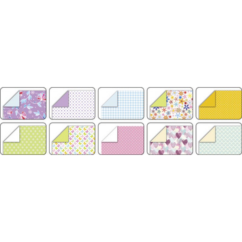 folia Feuilles de papier à plier "Springtime", 150 x 150 mm