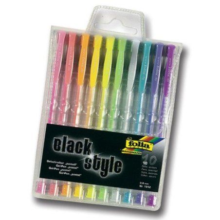 Folia 1912 gel pen Capped gel pen Multicolour 10 pc(s)