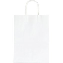 folia Sac en papier, 240 x 120 x 310 mm, blanc