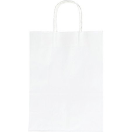 folia Sac en papier, 240 x 120 x 310 mm, blanc