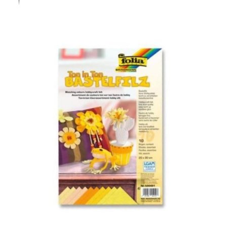 folia Feutrine de bricolage TON-IN-TON MIX, jaune