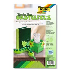 folia Feutrine de bricolage TON-IN-TON MIX, vert