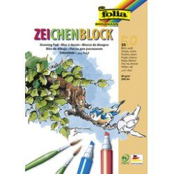 folia Bloc à dessin, 80 g/m2, A4, 50 feuilles