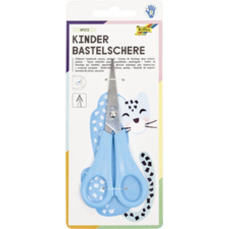 folia Ciseaux de bricolage pour enfants, pointu, L: 135 mm