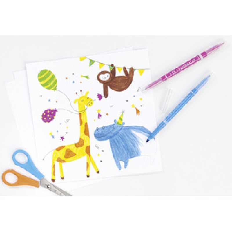 folia Feutre double de coloriage 2 en 1, étui de 10