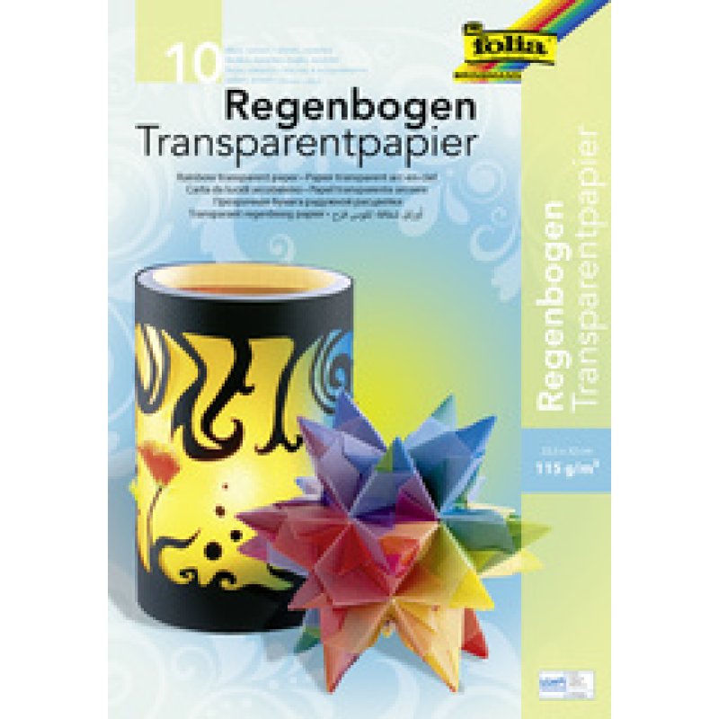 folia Papier transparent arc-en-ciel, 230 x 320 mm