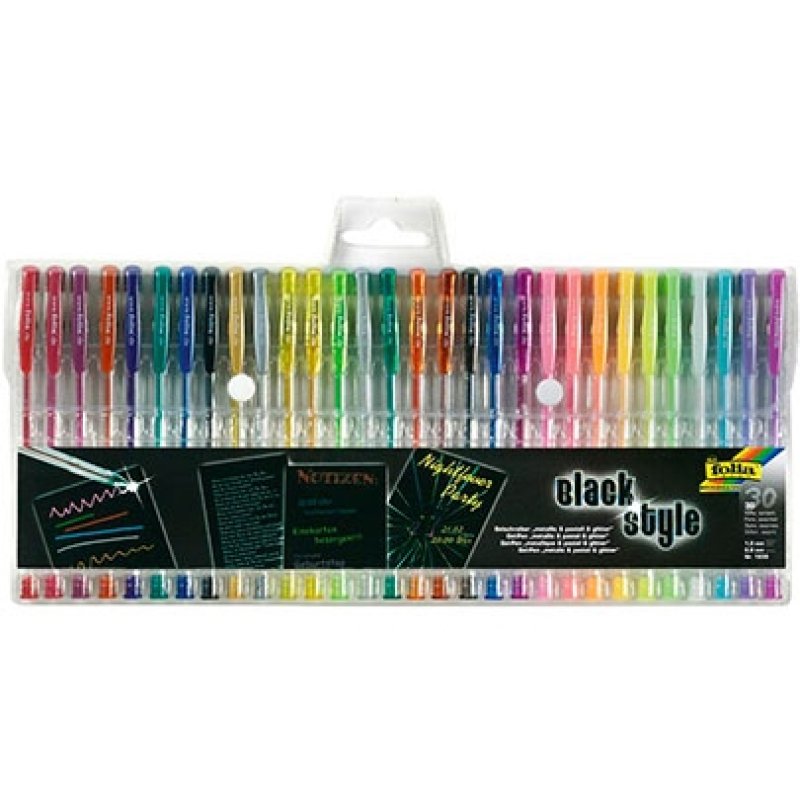 folia Stylo gel MEGA SELECTION, assorti, étui de 30