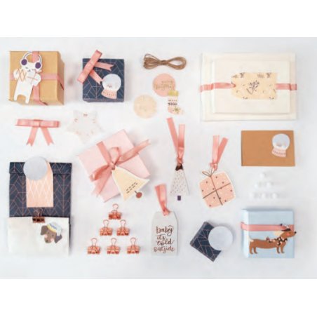 folia Kit d'emballage PASTEL, 38 pièces