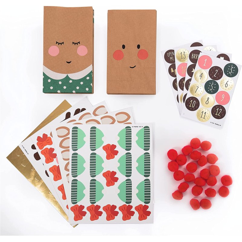 folia Kit pour calendrier de l'Avent RED NOSE REINDEER, 216