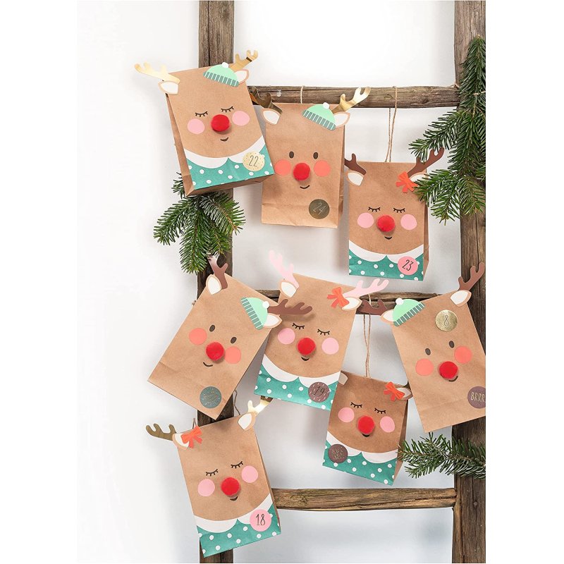 folia Kit pour calendrier de l'Avent RED NOSE REINDEER, 216
