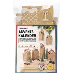folia Kit pour calendrier de l'Avent HYGGE DORF, 49 pièces