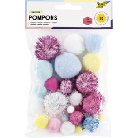 folia Pompons UNICORN, différentes tailles