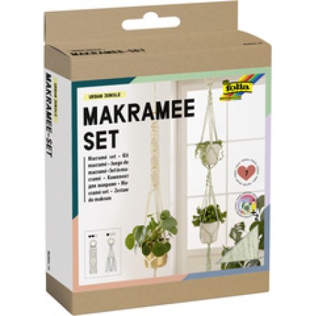 folia Kit macramé URBAN JUNGLE, 7 pièces