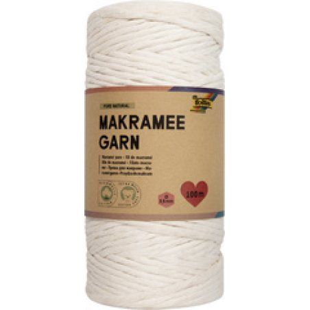 folia Fil de macramé PURE NATURAL, longueur: 100 m